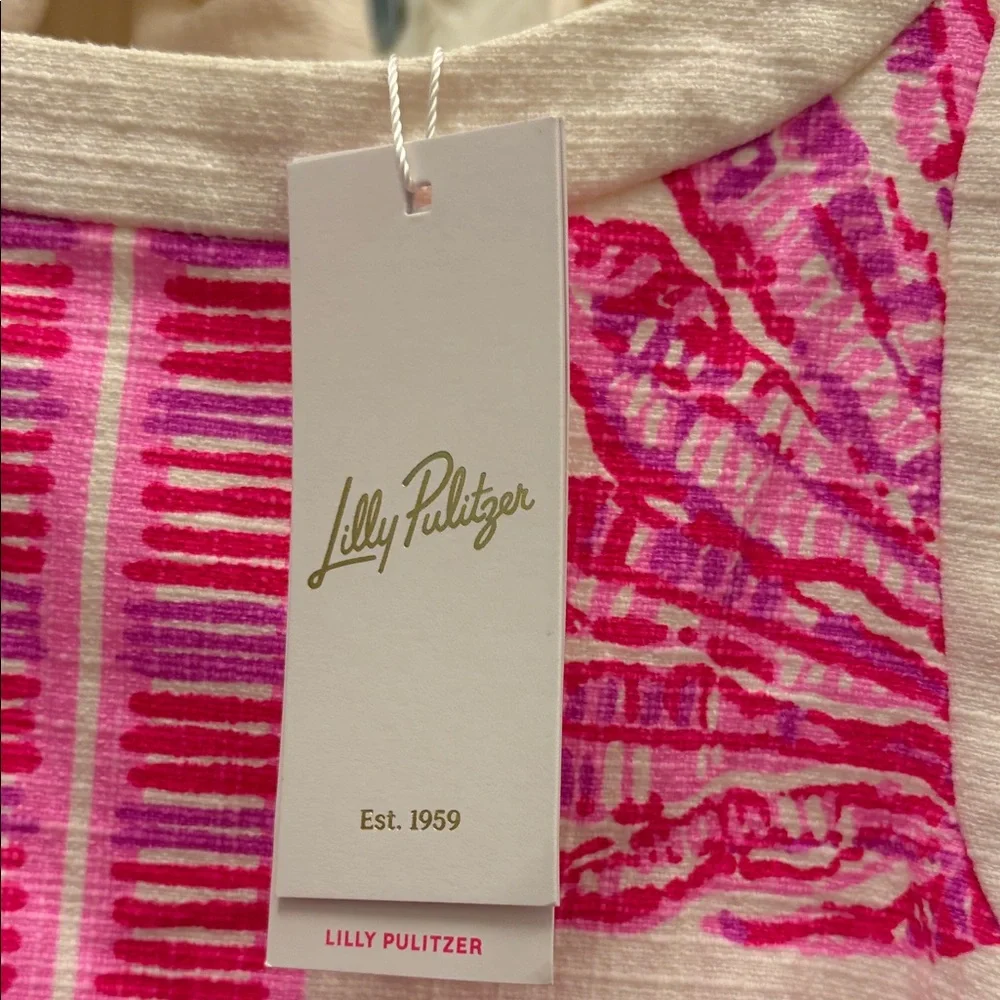 Lilly Pulitzer Pink and White Maxi Romper - Picture 3 of 3
